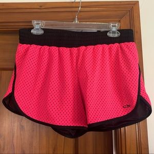 Pink athletic shorts